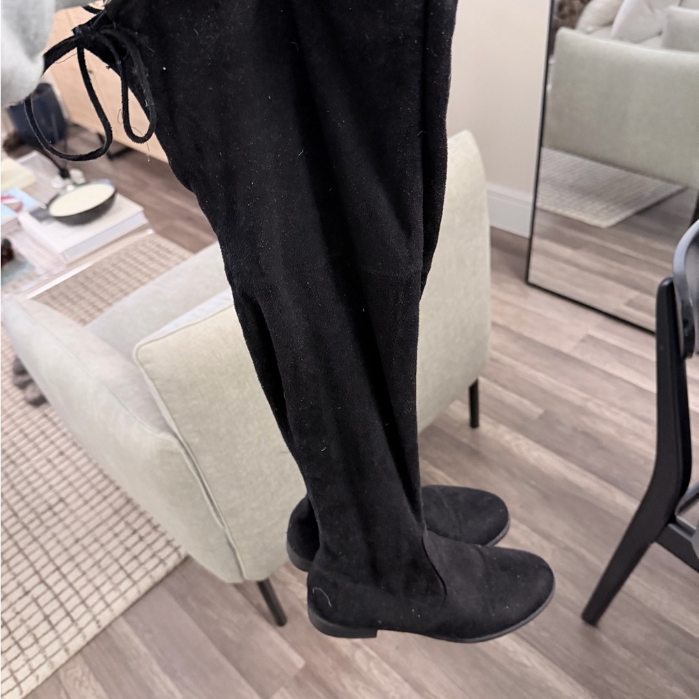 Unisa Black Over the Knee Boots